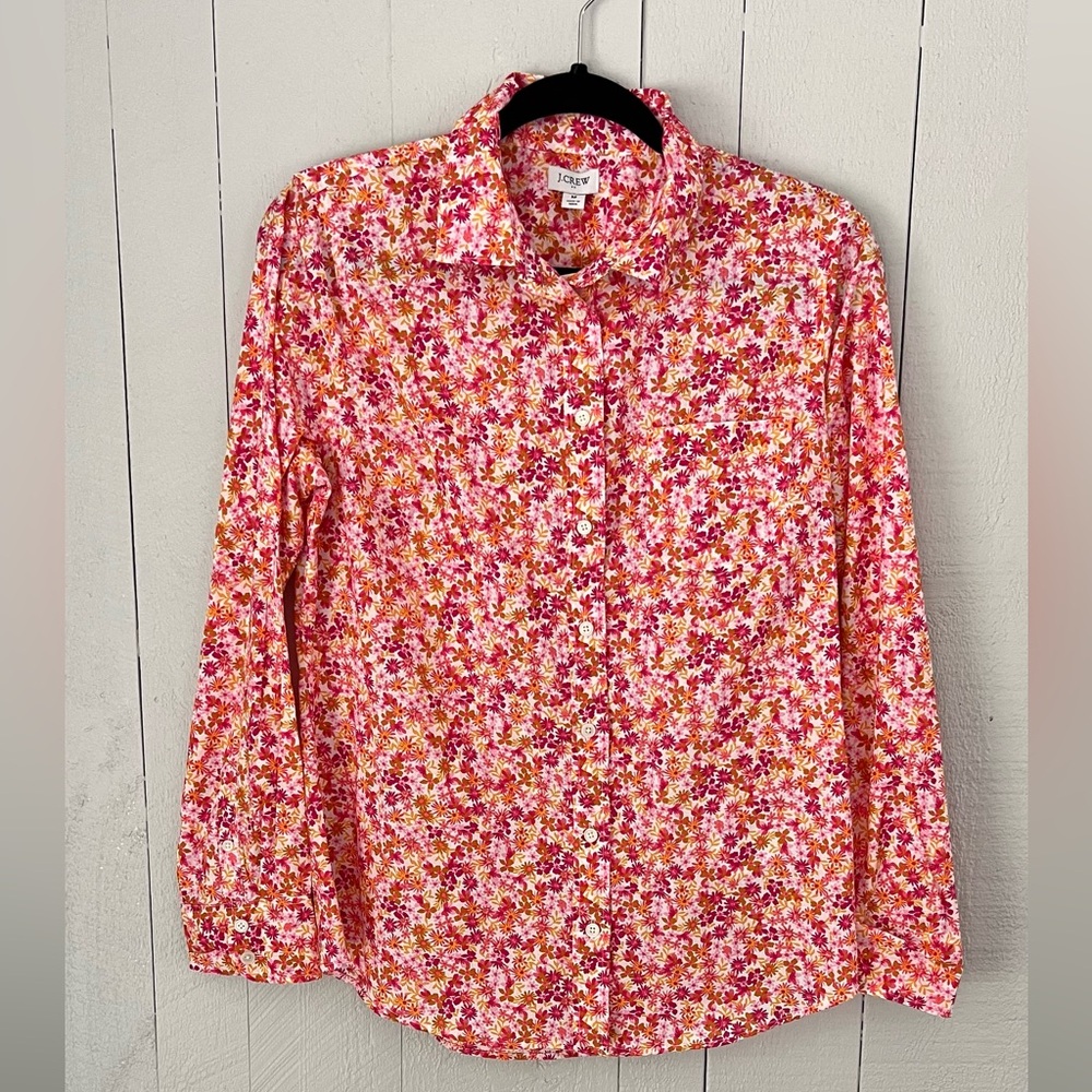 J. Crew cotton poplin button up in signature fit